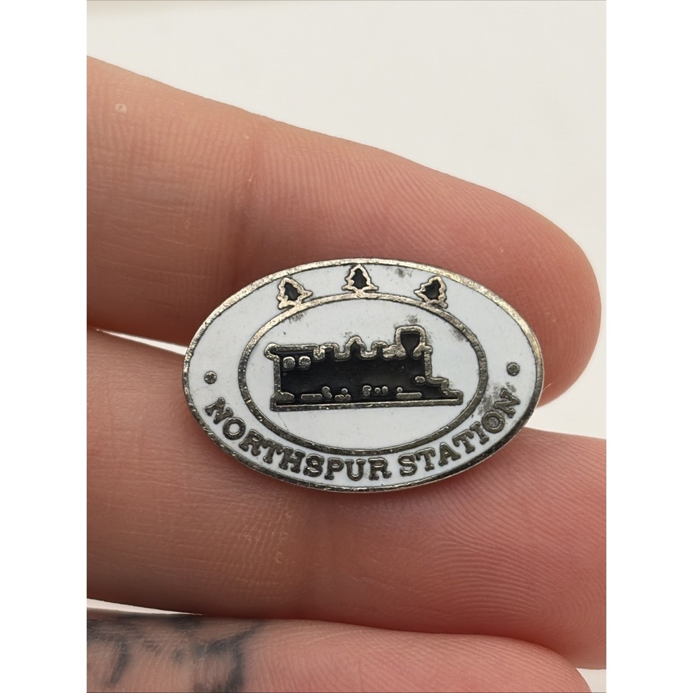 Northspur Station California Skunk Train Lapel Hat Pin